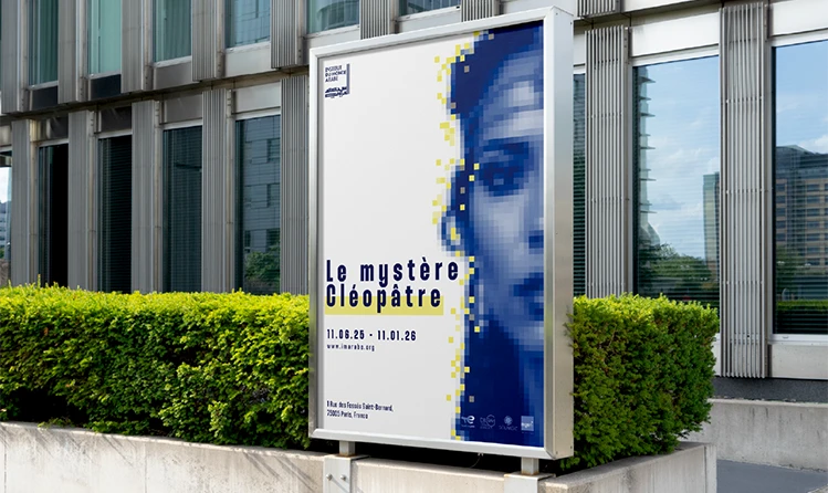 Affiche créé sur l'exposition Cléopâtre